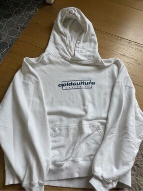 ColdCulture White Logo Hoodie